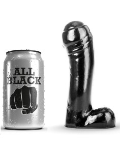 ALL BLACK - DILDO NERO 15 CM