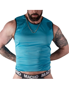 MACHO - T-SHIRT BLU L/XL